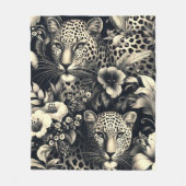 Couverture Polaire Jaguar de la Jungle vintage (Devant)