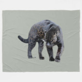 Couverture Polaire Jaguar Diablo light gray fleece blanket (Devant (Horizontal))