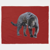 Couverture Polaire Jaguar Diablo red fleece blanket (Devant (Horizontal))