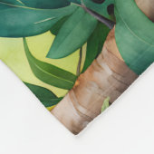 Couverture Polaire Jaguar Forêt Botanique Jungle (Coin)