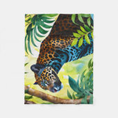 Couverture Polaire Jaguar Forêt Botanique Jungle (Devant)