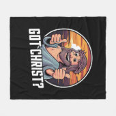 Couverture Polaire J'ai Buddy un Christ Noël Jésus Religieux (Devant (Horizontal))