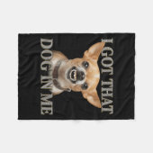 Couverture Polaire J'Ai Ce Chien En Moi Drôle Chien Chihuahua Qui M'A (Devant (Horizontal))
