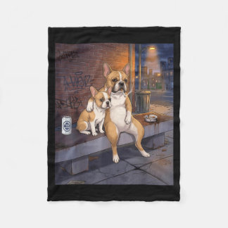Couverture Polaire J'ai Ce Chien En Moi Drôle De Bouledogue Français