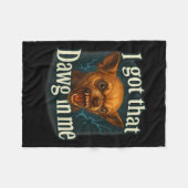 Couverture Polaire J'Ai Ce Dawg En Moi Mème Drôle Chihuahua Chien Shi (Devant (Horizontal))