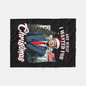 Couverture Polaire J'Ai Ce Que Je Suis Recherché Pour Noël Trump 2024 (Devant (Horizontal))