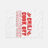 Couverture Polaire J'Ai Chilli Bbq Cook Off (Devant (Horizontal))