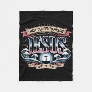 Couverture Polaire J'Ai Décidé De Suivre Jésus Chemise 2025 Baptisé