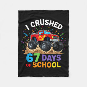 Couverture Polaire J'ai écrasé 67 jours d'école 67 Mème 6 7 Monstre T