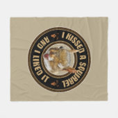 Couverture Polaire J'ai embrassé un écureuil (Devant (Horizontal))