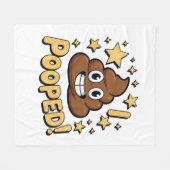 Couverture Polaire J'ai fait caca (Devant (Horizontal))