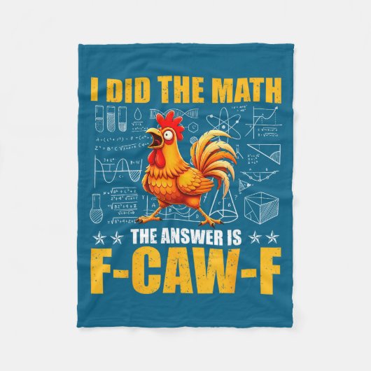Couverture Polaire J'ai fait le calcul, la réponse est F-caw-f Funny (Devant)