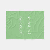 Couverture Polaire J'ai froid ! (Devant (Horizontal))