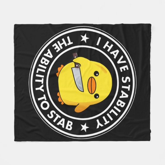 Couverture Polaire J'Ai La Stabilité De Stab Funny (Devant (Horizontal))