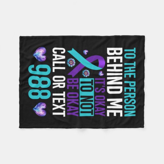 Couverture Polaire J'Ai Le Temps D'Écouter La Sensibilisation À La Pr (Devant (Horizontal))