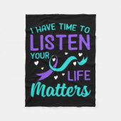 Couverture Polaire J'Ai Le Temps D'Écouter - Vos Problèmes De Vie Sui (Devant)