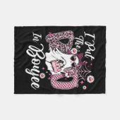 Couverture Polaire J'Ai Mis Le Boo À Boujee Ghost Funny Nk Leopard Ha (Devant (Horizontal))