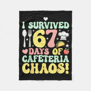 Couverture Polaire J'ai survécu 67 jours de chaos de cafétéria Six Se