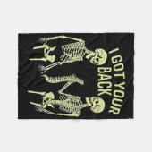 Couverture Polaire J'Ai Ton Ck Halloween Skeleton Skull Sarcastique (Devant (Horizontal))