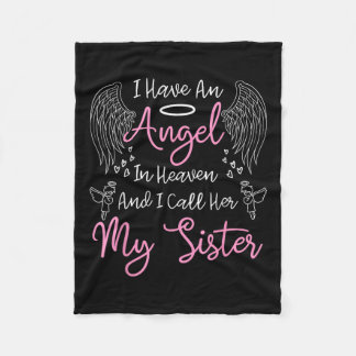 Couverture Polaire J'Ai Un Ange Au Ciel Et Je L'Appelle Ma