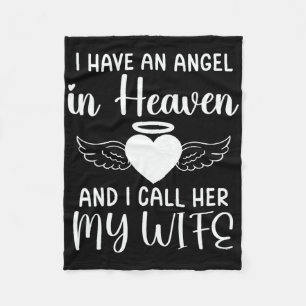 Couverture Polaire J'Ai Un Ange Au Ciel Et Je L'Appelle Ma Femme M