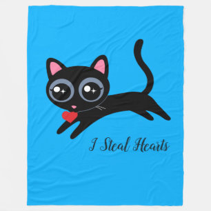 Couverture Polaire J'Ai Volé Coeurs Cute Kitty Chat Cadeau