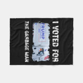 Couverture Polaire J'Ai Voté Pour Le Garbage Man Trump 2024 Garbage T (Devant (Horizontal))