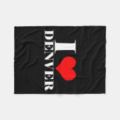 Couverture Polaire J'aime Denver (Devant (Horizontal))