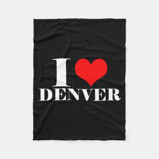 Couverture Polaire J'aime Denver (Devant)