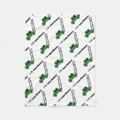 Couverture Polaire J'aime des tondeuses à gazon (Devant)