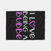 Couverture Polaire J'Aime Être Un Mignonne Cool Bubbe (Devant (Horizontal))