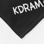 Couverture Polaire J'aime Kdramas et KPOP noir polaire Blanket (Coin)