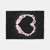 Couverture Polaire J'aime le ballet (Devant (Horizontal))