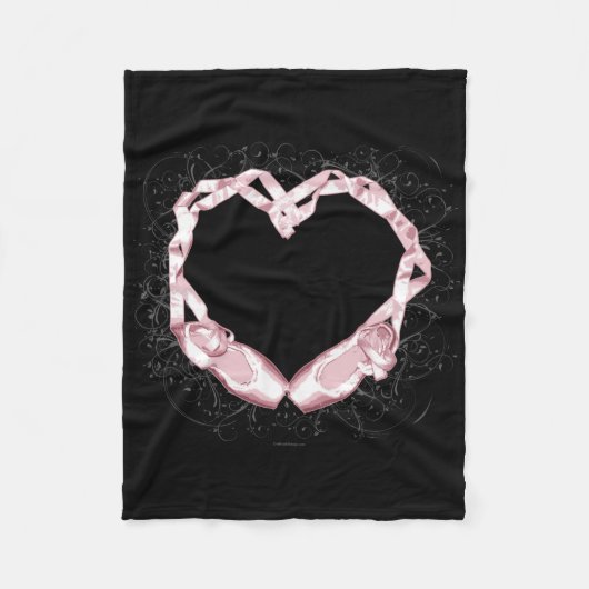 Couverture Polaire J'aime le ballet (Devant)