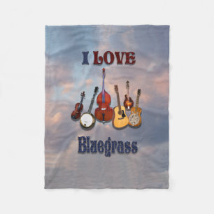 COUVERTURE POLAIRE J'AIME LE BLUEGRASS