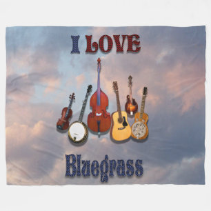 COUVERTURE POLAIRE J'AIME LE BLUEGRASS