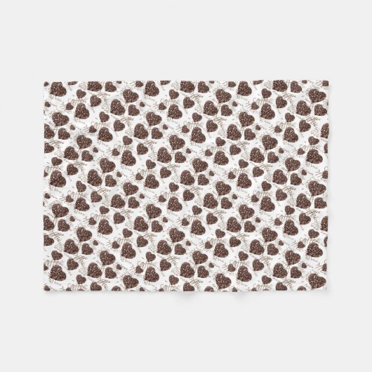 Couverture Polaire J'aime le café ! ! (Devant (Horizontal))