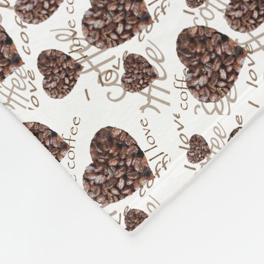 Couverture Polaire J'aime le café ! ! (Coin)