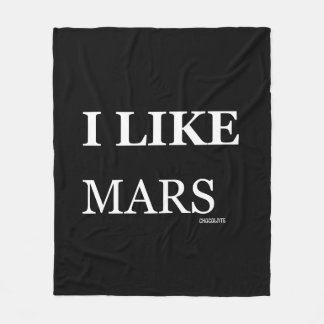 Couverture Polaire j'aime le chocolat mars