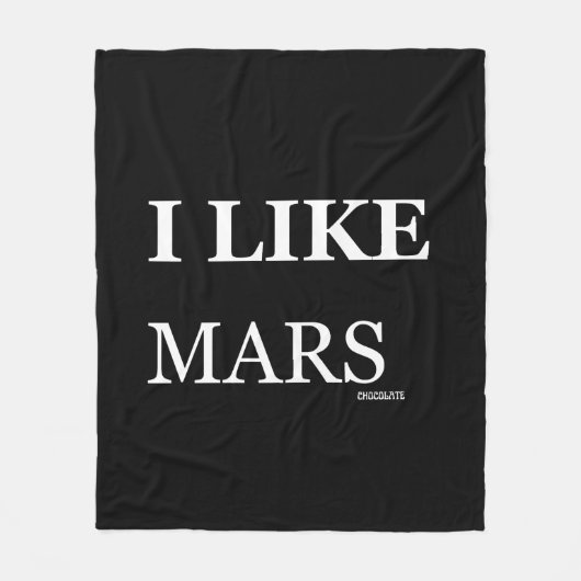 Couverture Polaire j'aime le chocolat mars (Devant)