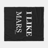 Couverture Polaire j'aime le chocolat mars (Devant (Horizontal))