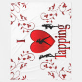 Couverture Polaire J'aime le claquettes (Devant)