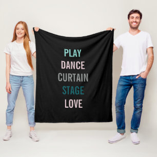 Couverture Polaire J'aime les arts personnalise le décor de pièce