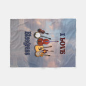 COUVERTURE POLAIRE J'AIME LES BLUEGRAS (Devant (Horizontal))