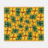 Couverture Polaire J'Aime Les Fleurs Uniques (Devant (Horizontal))
