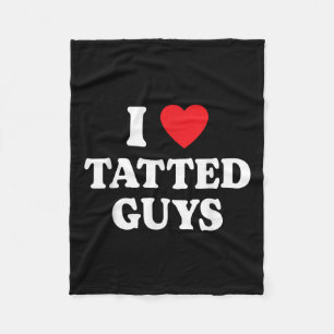 Couverture Polaire J'Aime Les Gars Tatés Mon Coeur Les Gars Tatto Drô