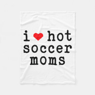 Couverture Polaire J'aime les mamans de foot sexy Funny Love Cœur Rou