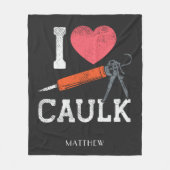 Couverture Polaire J'Aime Les Travailleurs De Construction Caulking P (Devant)