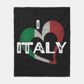 COUVERTURE POLAIRE J'AIME L'ITALIE (Devant)