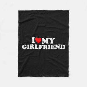 Couverture Polaire J'Aime Ma Fille Chaude Je Coeur Ma Fille Chaude